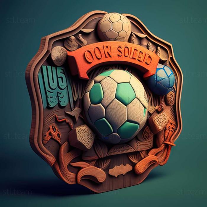 3D model Super Soccer Club game (STL)